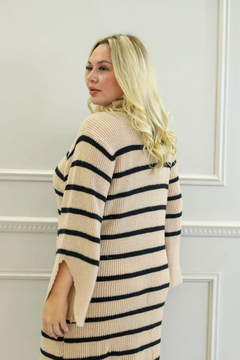 BARILOCHE BEIGE NEGRO VESTIDO - tienda online