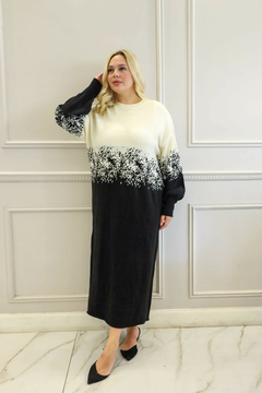 PIXEL NEGRO BLANCO VESTIDO - comprar online
