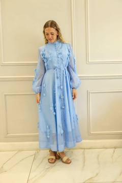 BLUE CELESTE VESTIDO - tienda online