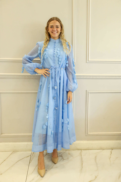 BLUE CELESTE VESTIDO - comprar online