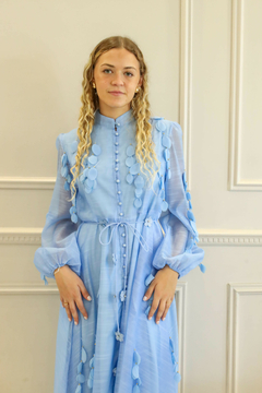 BLUE CELESTE VESTIDO - tienda online