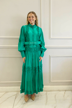 TUBIA VERDE VESTIDO - Orlibbi