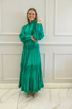 TUBIA VERDE VESTIDO - Orlibbi