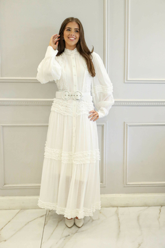 TUBIA BLANCA VESTIDO - tienda online