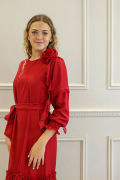 SHIRA BORDO VESTIDO - tienda online