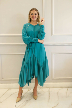 AURA VERDE MUSGO VESTIDO - tienda online