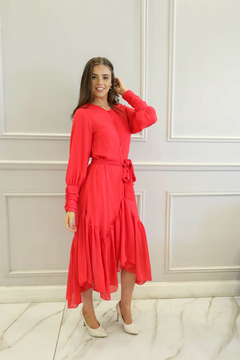 AURA FUCSIA VESTIDO - Orlibbi