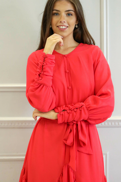 AURA FUCSIA VESTIDO