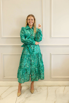 LUCIA VERDE VESTIDO - tienda online