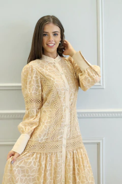 SILVANA BEIGE VESTIDO - Orlibbi