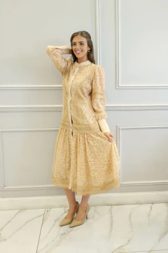 SILVANA BEIGE VESTIDO