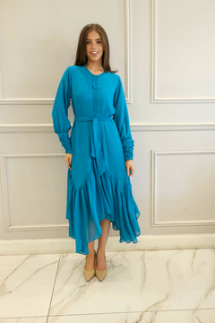 AURA TURQUEZA VESTIDO - tienda online