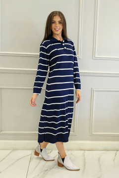 CINTHIA AZUL VESTIDO - comprar online