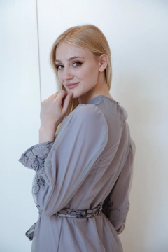 VESTIDO VANESA GRIS - tienda online