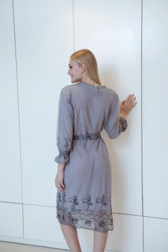 VESTIDO VANESA GRIS - Orlibbi