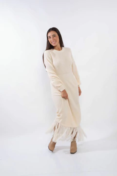 NINA BEIGE VESTIDO - Orlibbi