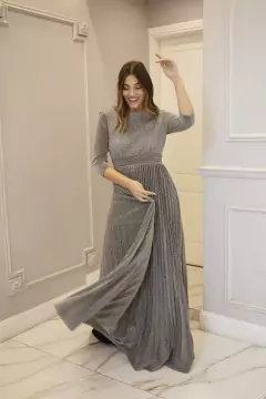 REIZEL PLATEADO PLISADO VESTIDO en internet