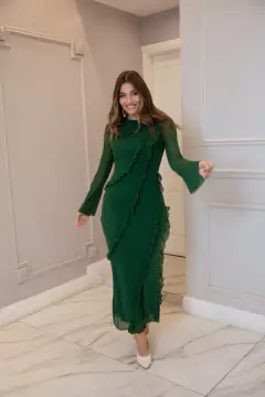 DELFINA VERDE VESTIDO