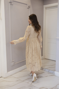 VERSACE BEIGE VESTIDO - tienda online