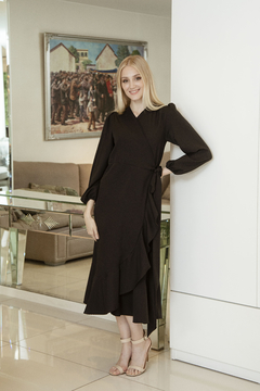 TANIA NEGRO BRILLLOS VESTIDO