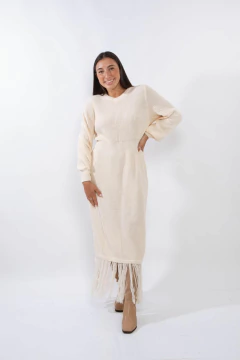 NINA BEIGE VESTIDO