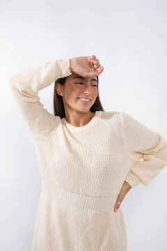 NINA BEIGE VESTIDO - tienda online