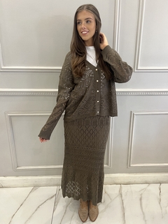 CONJUNTO CROCHET DIAMOND CHOCOLATE - comprar online