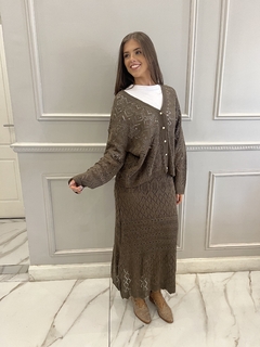 CONJUNTO CROCHET DIAMOND CHOCOLATE - tienda online