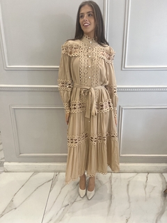 MARTA BEIGE VESTIDO - Orlibbi
