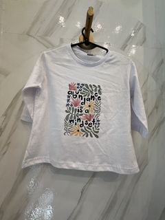 ABUNDANCE BLANCA NIÑA REMERA TRES CUARTO en internet