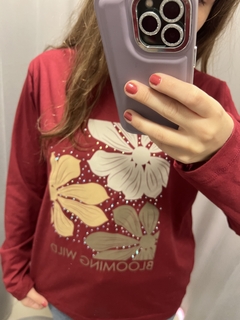 BLOOMING BORDO REMERA - Orlibbi
