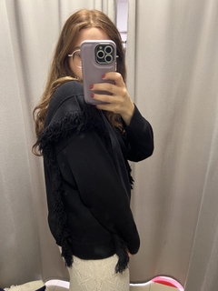SWATER FLECOS NEGRO - Orlibbi