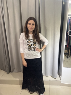 CAMILA NEGRA POLLERA CROCHET - comprar online