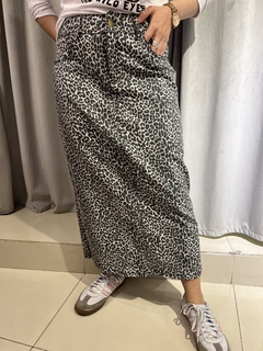 DENIM PRINT ELASTIZADA POLLERA - Orlibbi