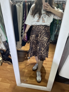 JAI ANIMAL PRINT PLISADA POLLERA