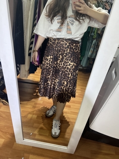 JAI ANIMAL PRINT PLISADA POLLERA - comprar online