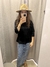 OVER NEGRA MANGA TRES CUARTO REMERA - Orlibbi