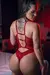 BODY EM TULE E RENDA COM CINTA LIGA MUITO SEXY E ELEGANTE Ref.: 04050 na internet