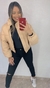 jaqueta bomber courino bege - comprar online