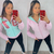 Dupla 2023 planet girls verde agua com rose