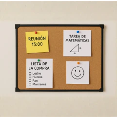 Pizarra Corcho marco PVC 40x60cm