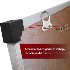 Pizarra Magnética marco Aluminio 75x100cm - DOGGO