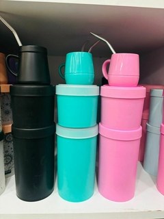 SET MATERO PLÁSTICO YERBA AZUCAR Con Mate