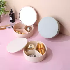 CAJA REDONDA CIRCULAR CON ESPEJO