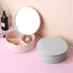 CAJA REDONDA CIRCULAR CON ESPEJO en internet