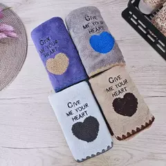 TOALLA DE MANO CORAZON - mayoristaserma