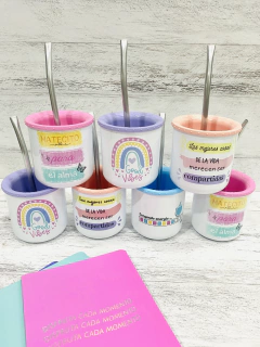 Imagen de MATE SUBLIMADO DISEÑO/ FRASE CON BOMBILLA