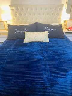 FRAZADA CON CORDERITO 2 plazas