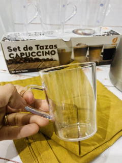 SET X 4 tazas capuccino - mayoristaserma