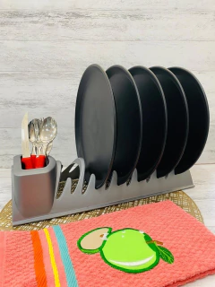 ESCURRIDOR SECAPLATO CUBIERTOS PLASTICO CROM - tienda online